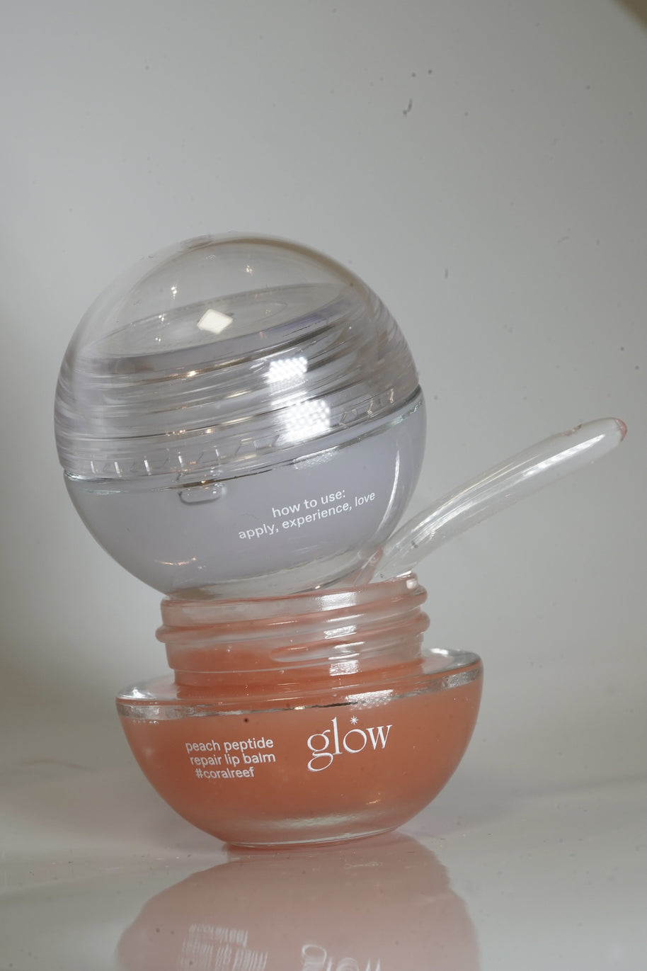 Peach Peptide Lip Balm #coralreef