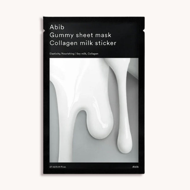 Gummy Sheet Mask Collagen Milk Sticker - 1 pc