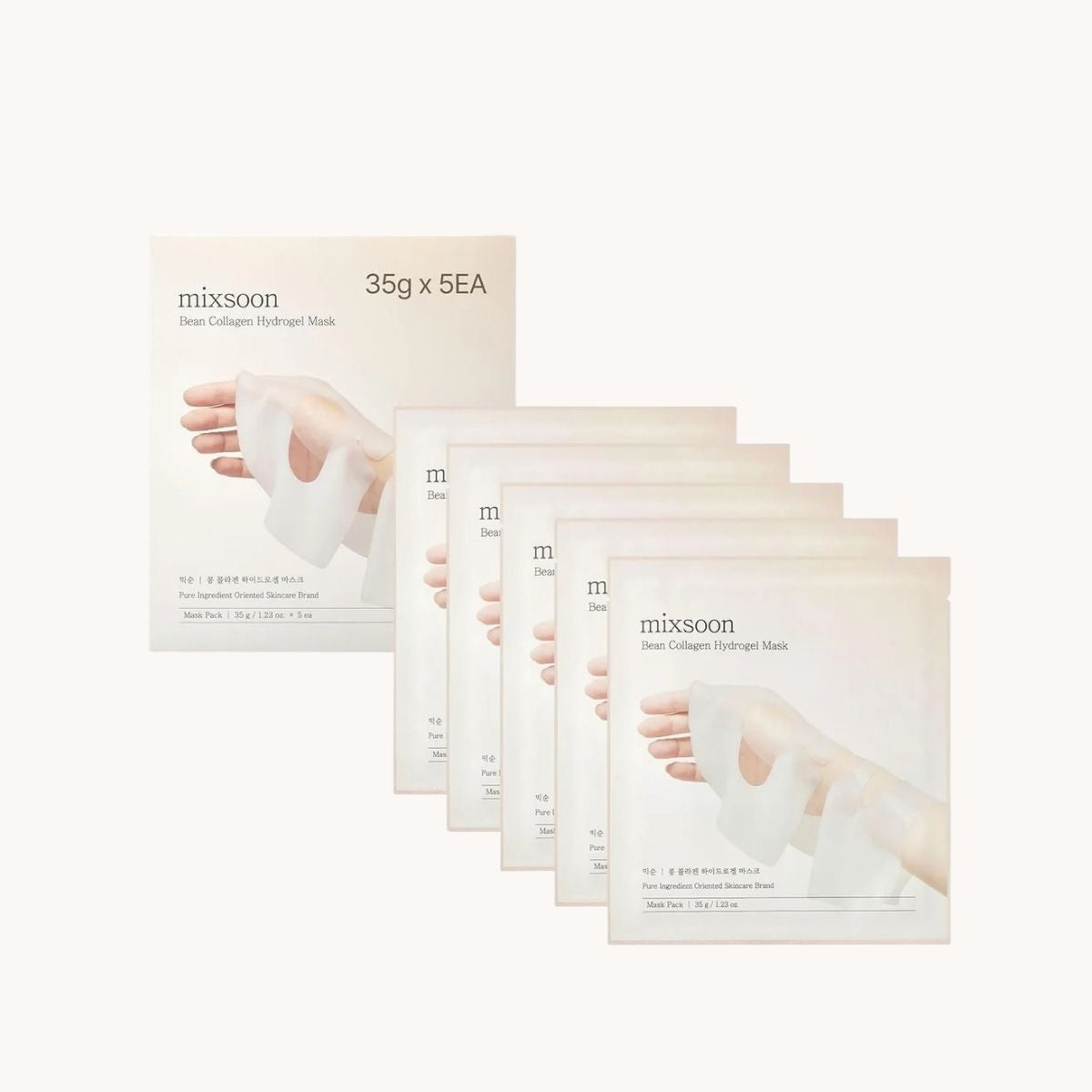 Mixsoon Bean Hydrogel Mask (1 pc or 5 pcs)